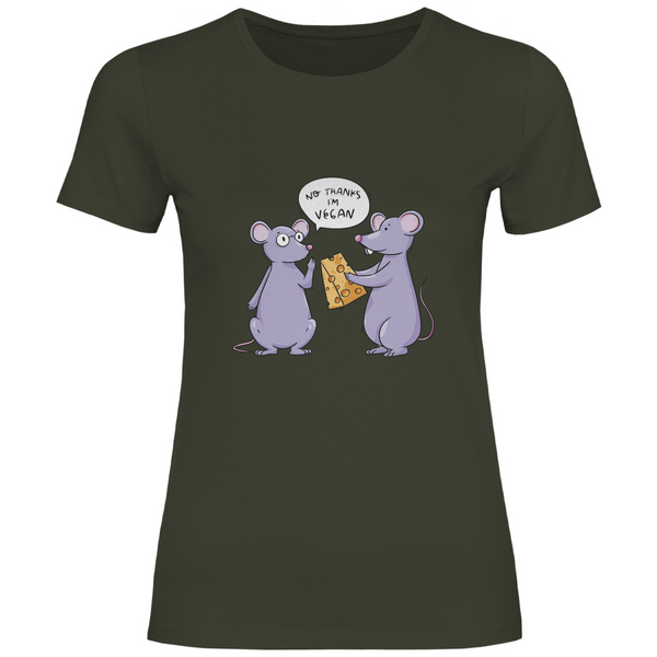 Vegane Maus Comic - Damen T-Shirt