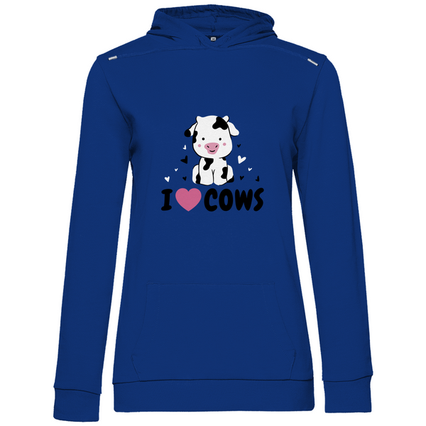 Herz für Kühe - Damen Hoodie