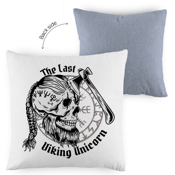 The Last Viking Unicorn - Dekokissen zweifarbig