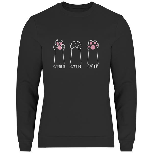Schere Stein Papier Cat-Edition - Herren Sweatshirt