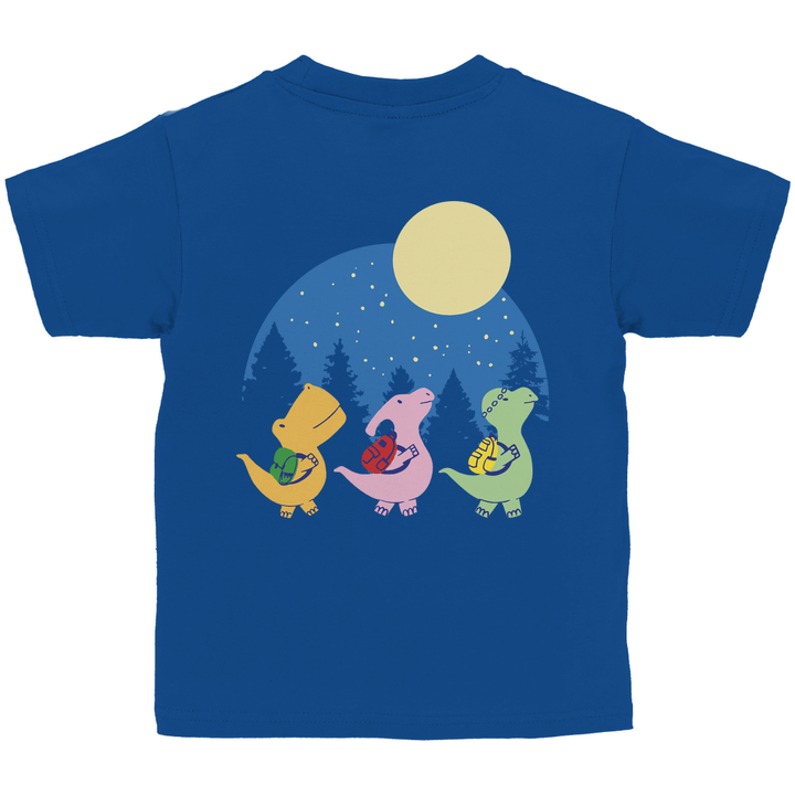 3 Dinos Kinder T-Shirt mit Rückendruck - Textilzauber