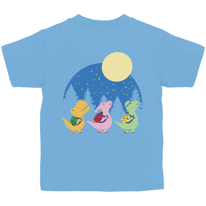 3 Dinos Kinder T-Shirt mit Rückendruck - Textilzauber