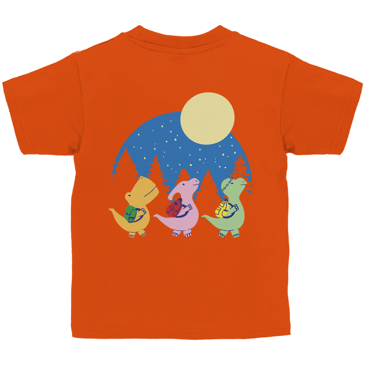 3 Dinos Kinder T-Shirt mit Rückendruck - Textilzauber