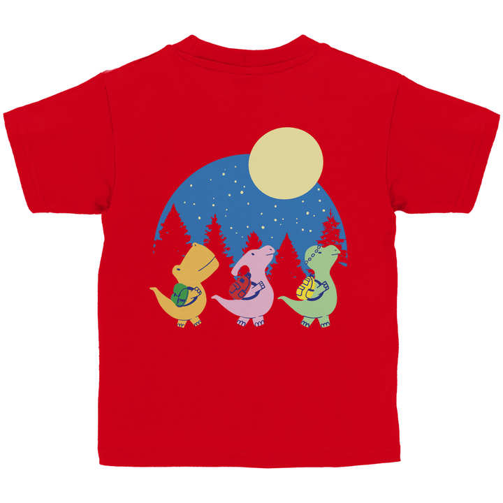 3 Dinos Kinder T-Shirt mit Rückendruck - Textilzauber