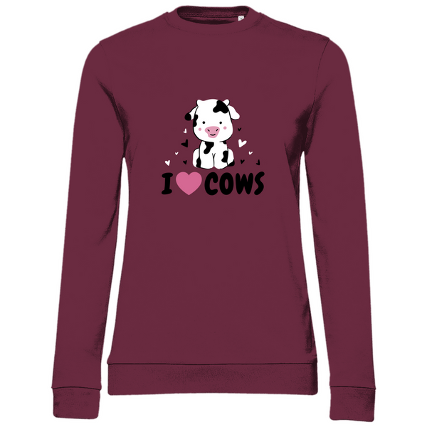 Herz für Kühe - Damen Sweatshirt