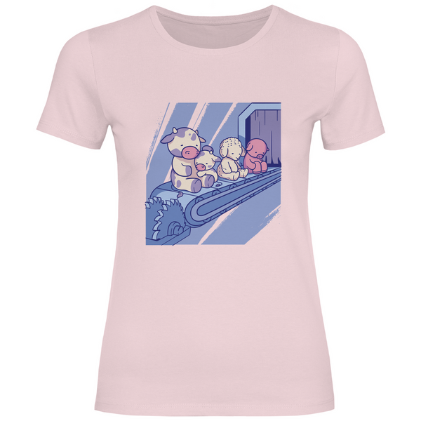 Tiere auf Fließband - Damen T-Shirt