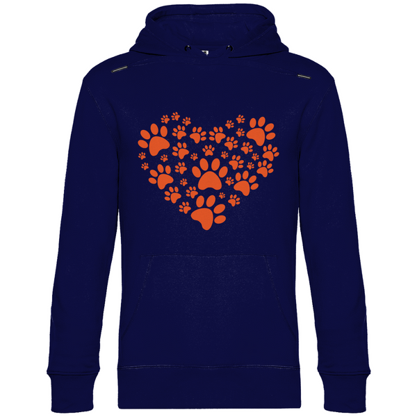 Pfoten-Herz - Herren Hoodie