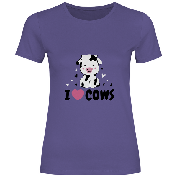 Herz für Kühe - Damen T-Shirt