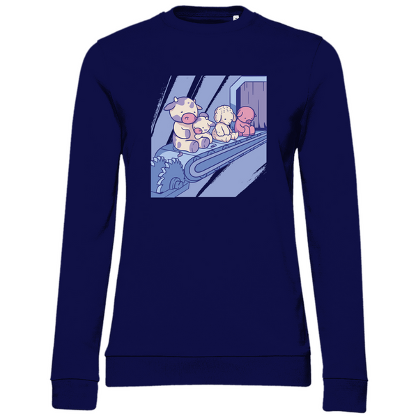 Tiere auf Fließband - Damen Sweatshirt