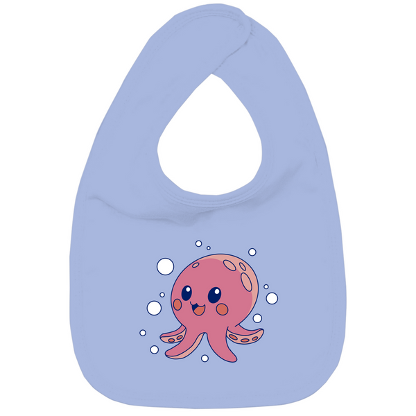 Glücklicher Oktopus - Bio Baby-Lätzchen