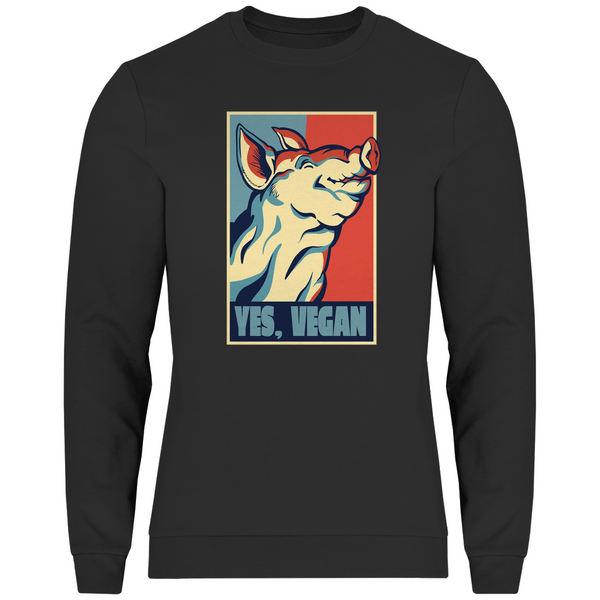 Yes, Vegan Schwein - Herren Sweatshirt