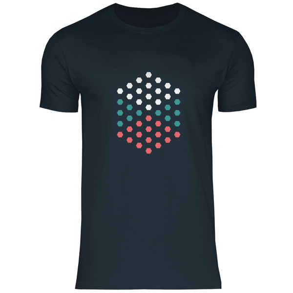 Sechseck Muster - Herren T-Shirt