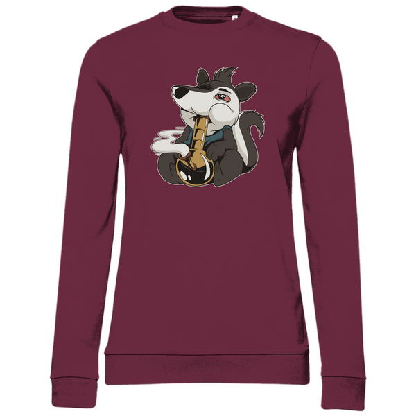 Skunk mit Bong - Damen Sweatshirt