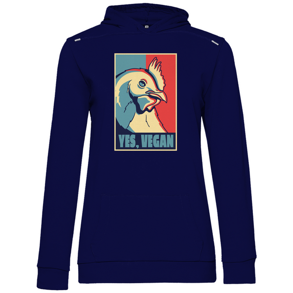 Yes, Vegan Huhn - Damen Hoodie
