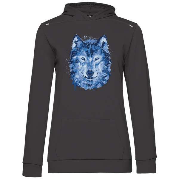 Polygon Wolf - Damen Hoodie