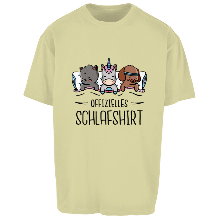 Hund, Katze, Einhorn Oversize Schlafshirt