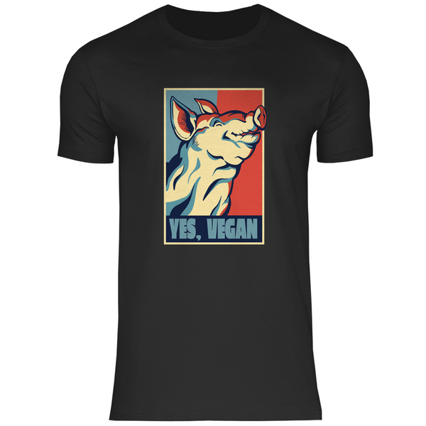 Yes, Vegan Schwein - Herren T-Shirt