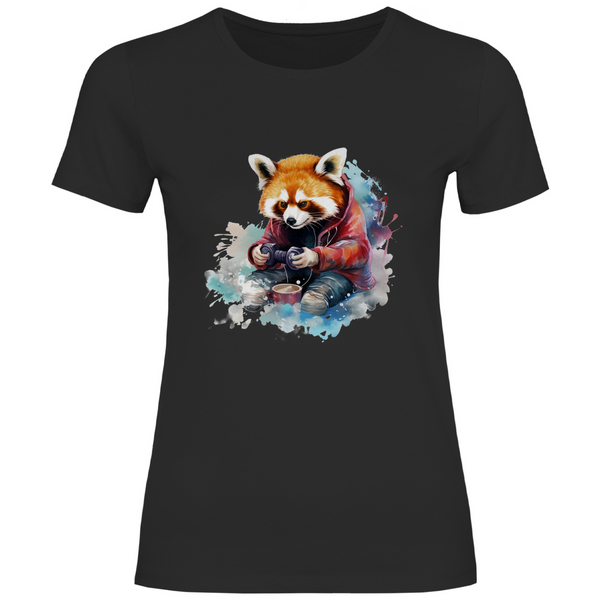 Roter Panda Gamer - Damen T-Shirt