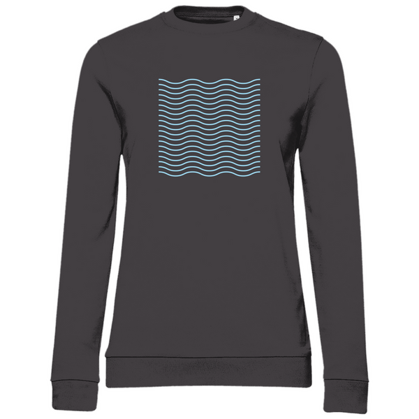 Wellenmuster - Damen Sweatshirt
