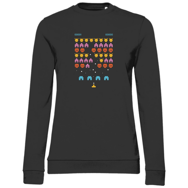 Pixel Invaders - Damen Sweatshirt