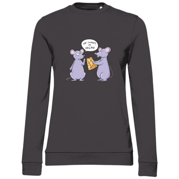 Vegane Maus Comic - Damen Sweatshirt
