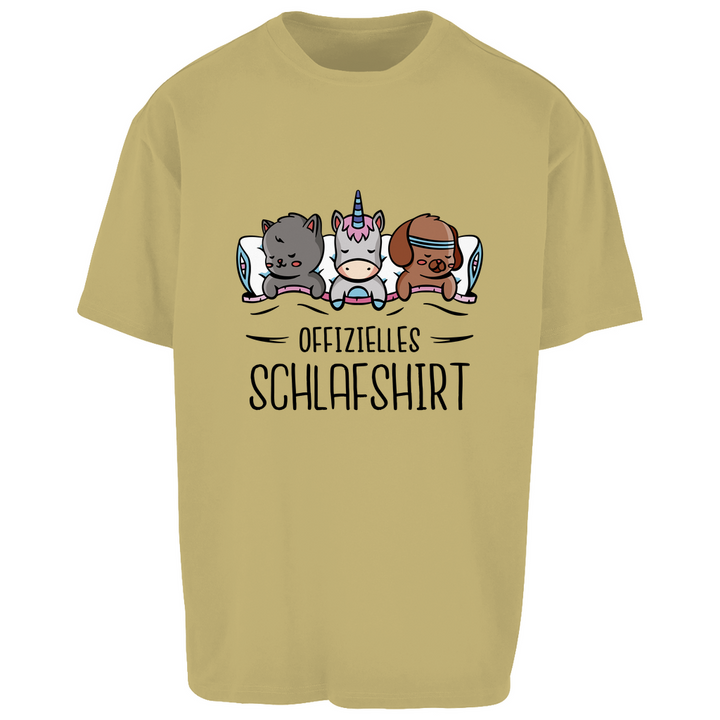 Hund, Katze, Einhorn Oversize Schlafshirt