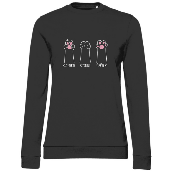 Schere Stein Papier Cat-Edition - Damen Sweatshirt