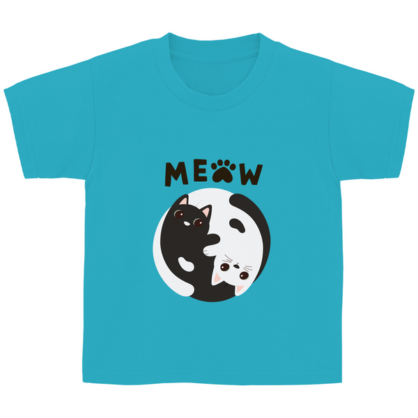 Yin-Yang Katzen - Kinder T-Shirt