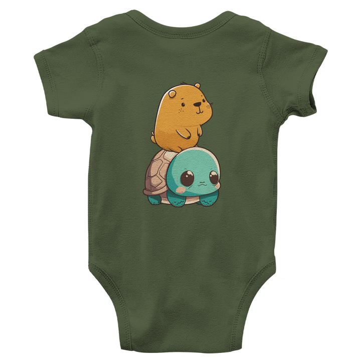 Abenteuerfreunde - Bio Baby - Body mit Rückendruck - Textilzauber