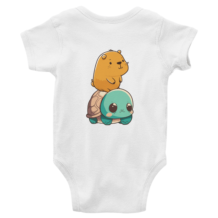 Abenteuerfreunde - Bio Baby - Body mit Rückendruck - Textilzauber