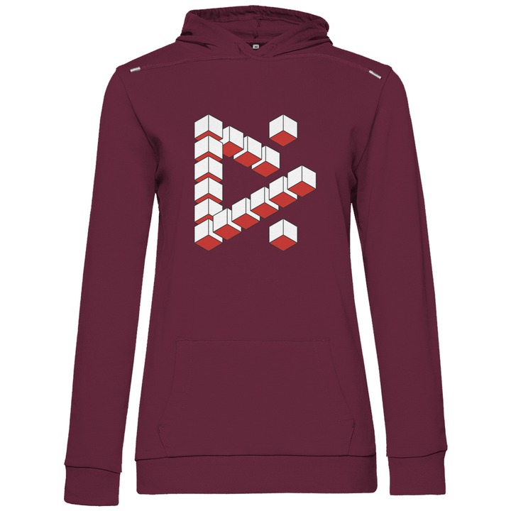 Abstrakte Kuben - Damen Hoodie - Textilzauber