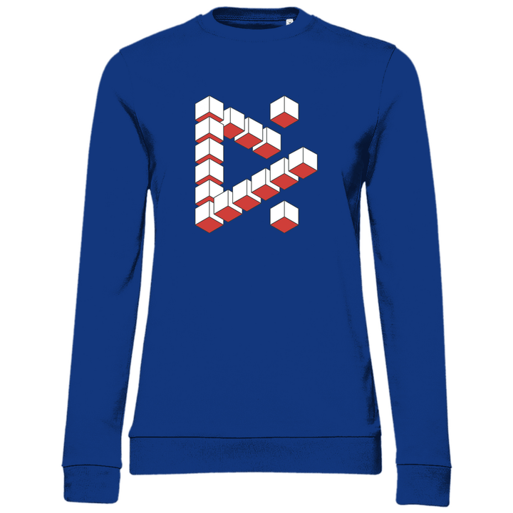 Abstrakte Kuben - Damen Sweatshirt - Textilzauber