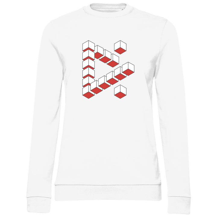 Abstrakte Kuben - Damen Sweatshirt - Textilzauber
