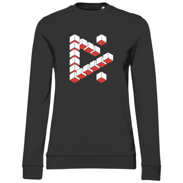 Abstrakte Kuben - Damen Sweatshirt - Textilzauber