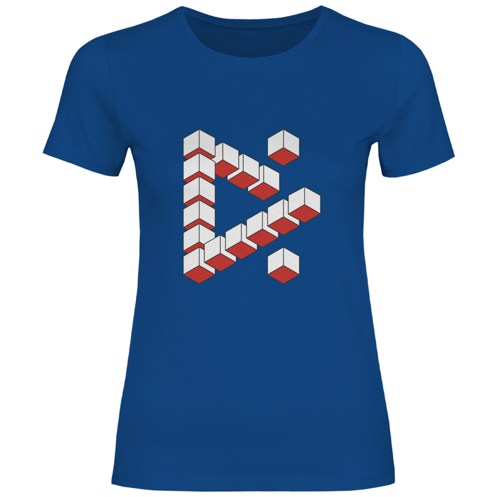 Abstrakte Kuben - Damen T - Shirt - Textilzauber