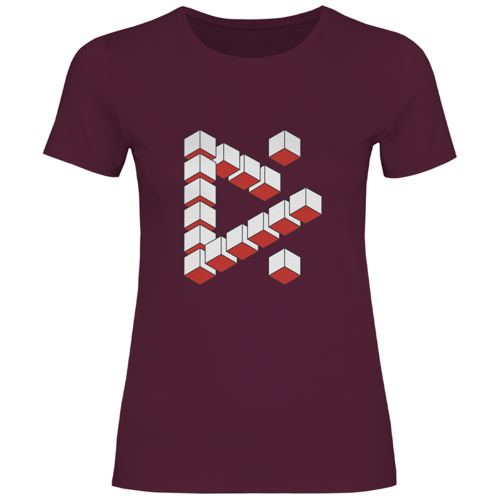 Abstrakte Kuben - Damen T - Shirt - Textilzauber