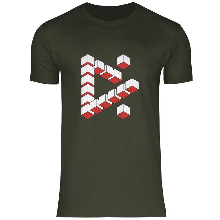 Abstrakte Kuben - Herren T - Shirt - Textilzauber