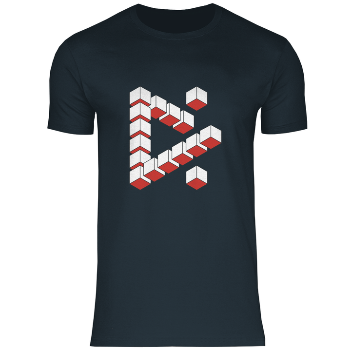 Abstrakte Kuben - Herren T - Shirt - Textilzauber