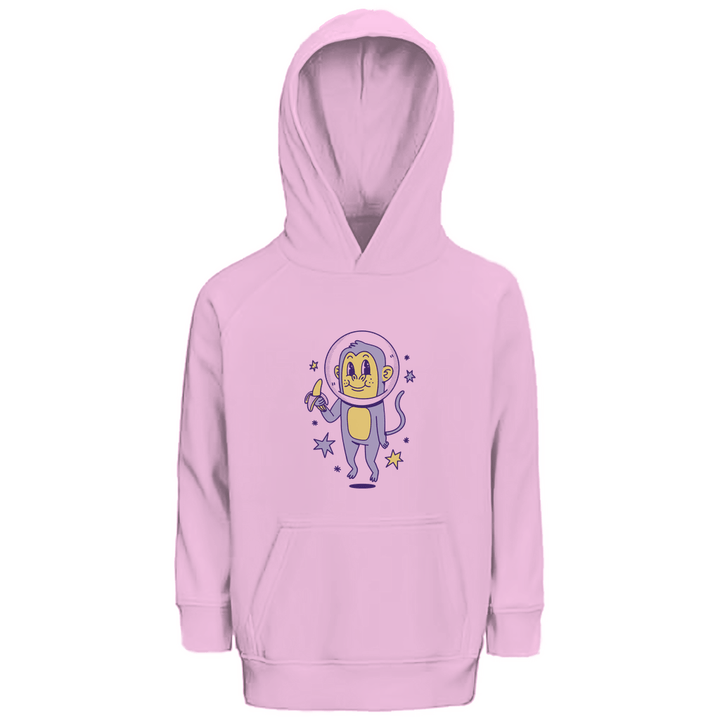 Affe im Weltraum - Premium Bio Kinderhoodie - Textilzauber
