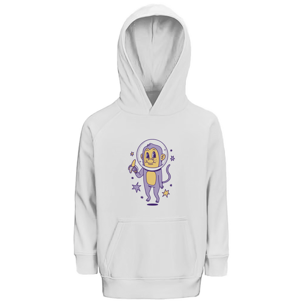 Affe im Weltraum - Premium Bio Kinderhoodie - Textilzauber