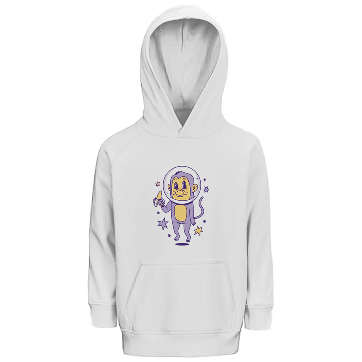 Affe im Weltraum - Premium Bio Kinderhoodie - Textilzauber