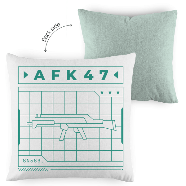 AFK47 - Dekokissen zweifarbig - Textilzauber
