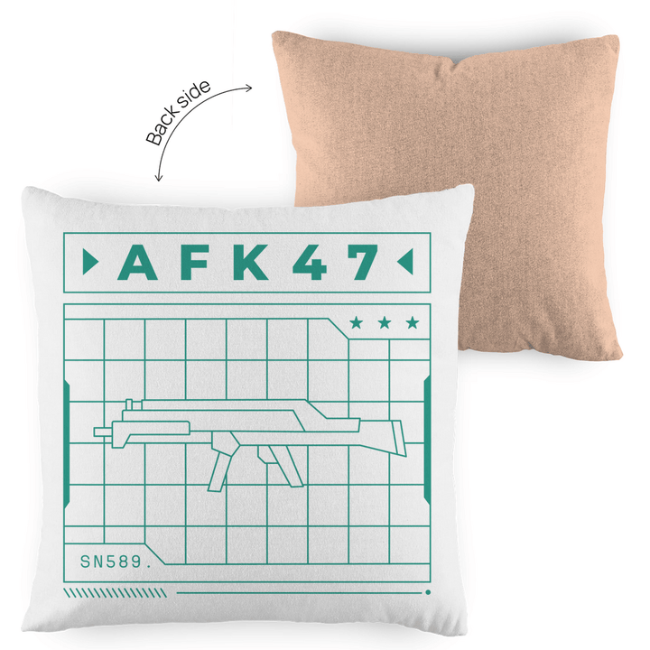 AFK47 - Dekokissen zweifarbig - Textilzauber