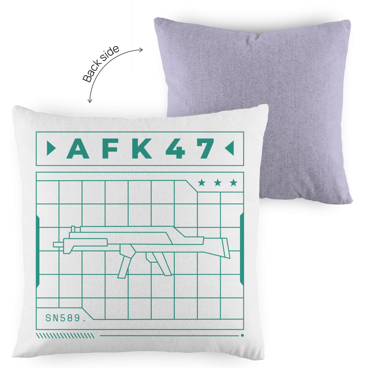 AFK47 - Dekokissen zweifarbig - Textilzauber