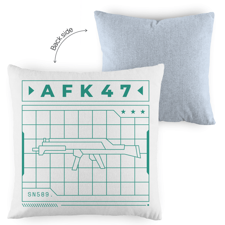 AFK47 - Dekokissen zweifarbig - Textilzauber