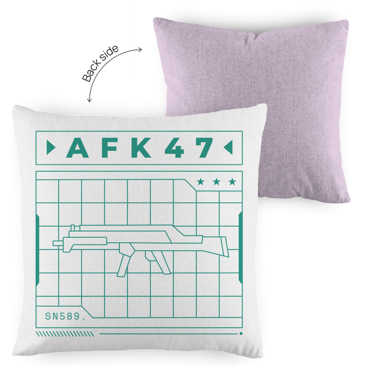 AFK47 - Dekokissen zweifarbig - Textilzauber
