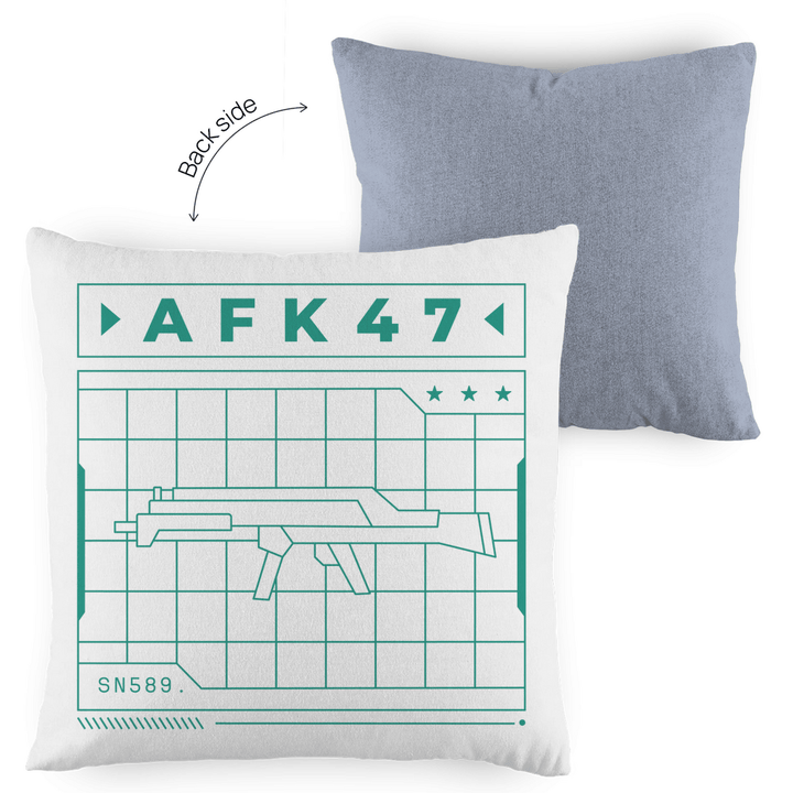 AFK47 - Dekokissen zweifarbig - Textilzauber