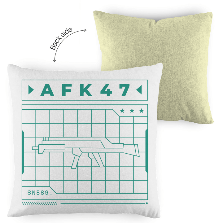 AFK47 - Dekokissen zweifarbig - Textilzauber