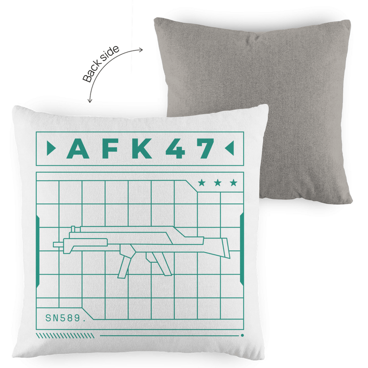 AFK47 - Dekokissen zweifarbig - Textilzauber