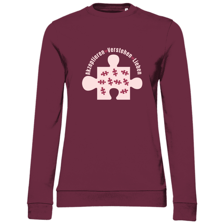 Akzeptieren Verstehen Lieben - Damen Sweatshirt - Textilzauber